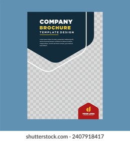 cover company profile or brochure template layout design