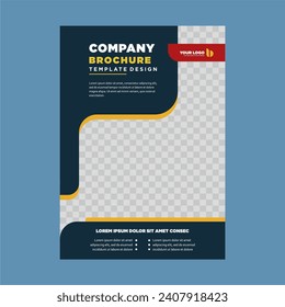 cover company profile or brochure template layout design