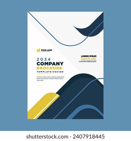 cover company profile or brochure template layout design