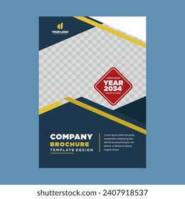 cover company profile or brochure template layout design