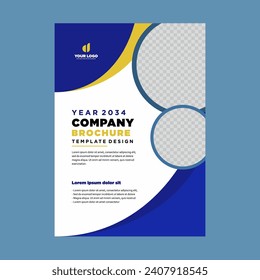 cover company profile or brochure template layout design