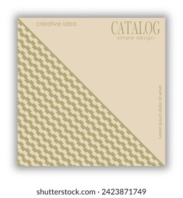 Cover. Creative abstract banner, brochure, catalog or booklet. A simple composition for creative design