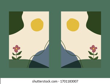 Cubre el diseño creativo. Plantilla vectorial de escenografía abstracta para impresión de fondo, folleto, póster o digital.