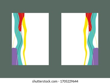 Bedecken Sie kreatives Design. Vorlage für abstrakte Vektorillustration 
