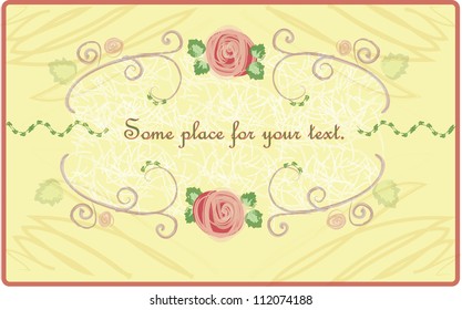 Cover with cute roses