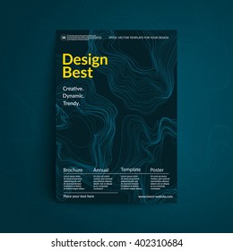 Cover design. A4 format template for business card,poster,flyer etc.