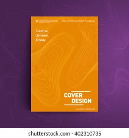 Cover design. A4 format template for business card,poster,flyer etc.