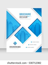Cover design abstract background, Busines, blue color broshure, Template in A4 size. Book, Magazine, Corporate Presentation, Annual Report, Poster, Website, Flyer, Portfolio, Banner