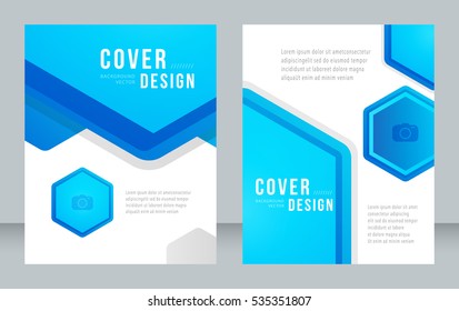 Cover design abstract background, Busines, blue color broshure, Template in A4 size. Book, Magazine, Corporate Presentation, Annual Report, Poster, Website, Flyer, Portfolio, Banner
