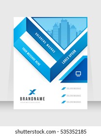 Cover design abstract background, Busines, blue color broshure, Template in A4 size. Book, Magazine, Corporate Presentation, Annual Report, Poster, Website, Flyer, Portfolio, Banner