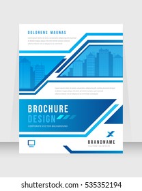 Cover design abstract background, Busines, blue color broshure, Template in A4 size. Book, Magazine, Corporate Presentation, Annual Report, Poster, Website, Flyer, Portfolio, Banner