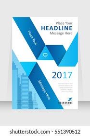Cover design abstract background, Busines, blue color brochure, Template in A4 size. Book, Magazine, Corporate Presentation, Annual Report, Poster, Website, Flyer, Portfolio, Banner
