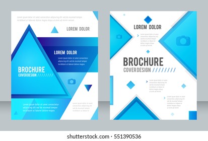 Cover design abstract background, Busines, blue color brochure, Template in A4 size. Book, Magazine, Corporate Presentation, Annual Report, Poster, Website, Flyer, Portfolio, Banner