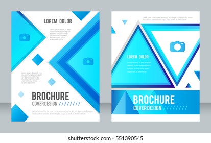 Cover design abstract background, Busines, blue color brochure, Template in A4 size. Book, Magazine, Corporate Presentation, Annual Report, Poster, Website, Flyer, Portfolio, Banner