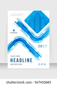 Cover design abstract background, Busines, blue color broshure, Template in A4 size. Book, Magazine, Corporate Presentation, Annual Report, Poster, Website, Flyer, Portfolio, Banner