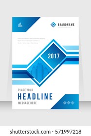 Cover design abstract background, Busines, blue color broshure, Template in A4 size. Book, Magazine, Corporate Presentation, Annual Report, Poster, Website, Flyer, Portfolio, Banner