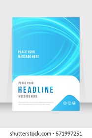 Cover design abstract background, Busines, blue color broshure, Template in A4 size. Book, Magazine, Corporate Presentation, Annual Report, Poster, Website, Flyer, Portfolio, Banner