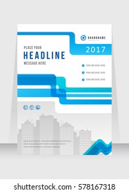 Cover design abstract background, Busines, blue color broshure, Template in A4 size. Book, Magazine, Corporate Presentation, Annual Report, Poster, Website, Flyer, Portfolio, Banner