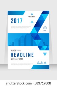 Cover design abstract background, Busines, blue color broshure, Template in A4 size. Book, Magazine, Corporate Presentation, Annual Report, Poster, Website, Flyer, Portfolio, Banner