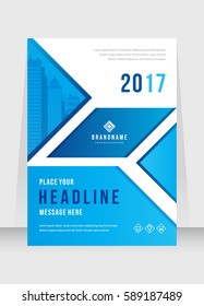 Cover design abstract background, Busines, blue color broshure, Template in A4 size. Book, Magazine, Corporate Presentation, Annual Report, Poster, Website, Flyer, Portfolio, Banner