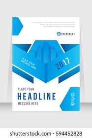 Cover design abstract background, Busines, blue color broshure, Template in A4 size. Book, Magazine, Corporate Presentation, Annual Report, Poster, Website, Flyer, Portfolio, Banner