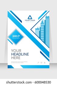 Cover design abstract background, Busines, blue color broshure, Template in A4 size. Book, Magazine, Corporate Presentation, Annual Report, Poster, Website, Flyer, Portfolio, Banner