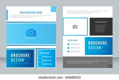 Cover design abstract background, Busines, blue color broshure, Template in A4 size. Book, Magazine, Corporate Presentation, Annual Report, Poster, Website, Flyer, Portfolio, Banner