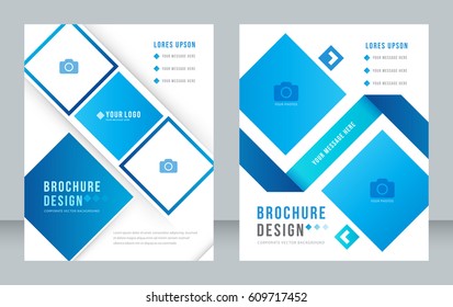 Cover design abstract background, Busines, blue color broshure, Template in A4 size. Book, Magazine, Corporate Presentation, Annual Report, Poster, Website, Flyer, Portfolio, Banner