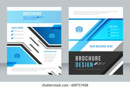 Cover design abstract background, Busines, blue color broshure, Template in A4 size. Book, Magazine, Corporate Presentation, Annual Report, Poster, Website, Flyer, Portfolio, Banner