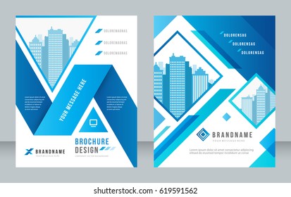 Cover design abstract background, Business, blue color brochure, Template in A4 size. Book, Magazine, Corporate Presentation, Annual Report, Poster, Website, Flyer, Portfolio, Banner