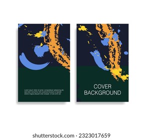 cover design abstract ink background