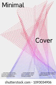 Cover design with abstract lines. Modern background. Rich design of VIP. Future futuristic template for banner design, poster, booklet, report, journal. Vector.