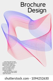 Cover design with abstract lines. Modern background. Rich design of VIP. Future futuristic template for banner design, poster, booklet, report, journal. Vector.