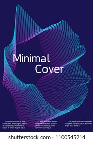 Cover design with abstract lines. Modern background. Rich design of VIP. Future futuristic template for banner design, poster, booklet, report, journal. Vector.