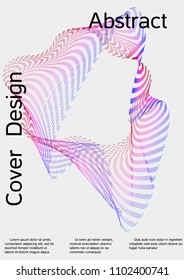 Cover design with abstract lines. Modern background. Rich design of VIP. Future futuristic template for banner design, poster, booklet, report, journal. Vector.