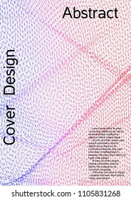 Cover design with abstract lines. Modern background. Rich design of VIP. Future futuristic template for banner design, poster, booklet, report, journal. Vector.