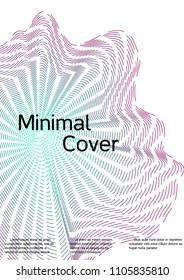 Cover design with abstract lines. Modern background. Rich design of VIP. Future futuristic template for banner design, poster, booklet, report, journal. Vector.