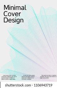 Cover design with abstract lines. Modern background. Rich design of VIP. Future futuristic template for banner design, poster, booklet, report, journal. Vector.