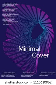 Cover design with abstract lines. Modern background. Rich design of VIP. Future futuristic template for banner design, poster, booklet, report, journal. Vector.