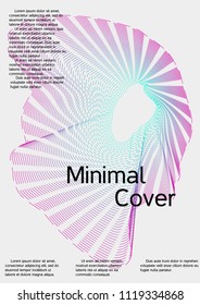 Cover design with abstract lines. Modern background. Rich design of VIP. Future futuristic template for banner design, poster, booklet, report, journal. Vector.