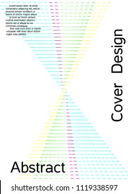 Cover design with abstract lines. Modern background. Rich design of VIP. Future futuristic template for banner design, poster, booklet, report, journal. Vector.