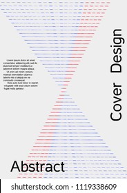 Cover design with abstract lines. Modern background. Rich design of VIP. Future futuristic template for banner design, poster, booklet, report, journal. Vector.
