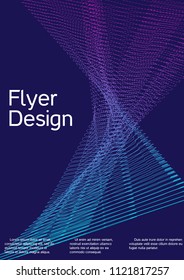 Cover design with abstract lines. Modern background. Rich design of VIP. Future futuristic template for banner design, poster, booklet, report, journal. Vector.