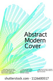 Cover design with abstract lines. Modern background. Rich design of VIP. Future futuristic template for banner design, poster, booklet, report, journal. Vector.