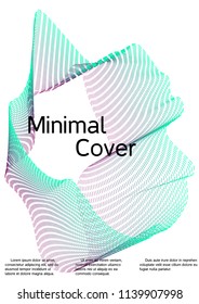 Cover design with abstract lines. Modern background. Rich design of VIP. Future futuristic template for banner design, poster, booklet, report, journal. Vector.