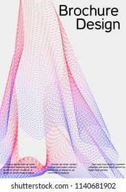 Cover design with abstract lines. Modern background. Rich design of VIP. Future futuristic template for banner design, poster, booklet, report, journal. Vector.