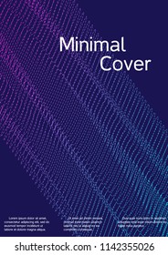 Cover design with abstract lines. Modern background. Rich design of VIP. Future futuristic template for banner design, poster, booklet, report, journal. Vector.