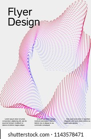 Cover design with abstract lines. Modern background. Rich design of VIP. Future futuristic template for banner design, poster, booklet, report, journal. Vector.