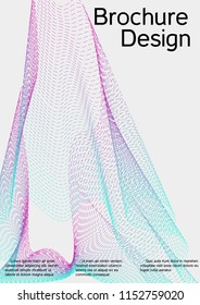 Cover design with abstract lines. Modern background. Rich design of VIP. Future futuristic template for banner design, poster, booklet, report, journal. Vector.