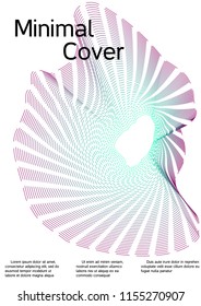 Cover design with abstract lines. Modern background. Rich design of VIP. Future futuristic template for banner design, poster, booklet, report, journal. Vector.